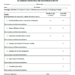 Maintenance form